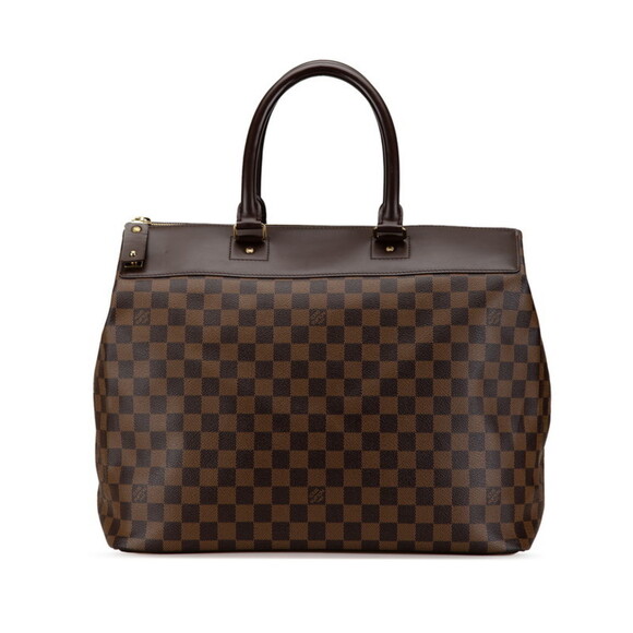 LOUIS VUITTON Brown Damier Leather Boston Bag - Picture 1 of 8